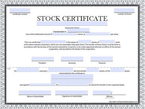 Free Stock Certificate Samples Certificate Templates