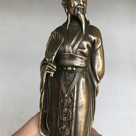 The Pure Copper Statue of Zhuge Liang Hand-made by Chinese - Etsy