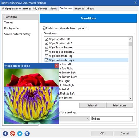 Endless Slideshow Screensaver - free photo screensaver plus wallpaper downloader