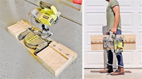 PORTABLE MITER SAW STATION — Modern Builds | Mitre saw station, Mitre ...