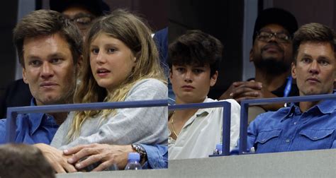 Tom Brady Attends U.S. Open 2023 Semifinals with Daughter Vivian & Son ...