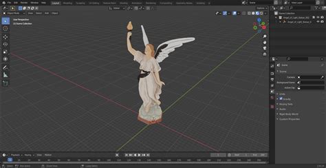 3D Angel of Light Statue - TurboSquid 2028403