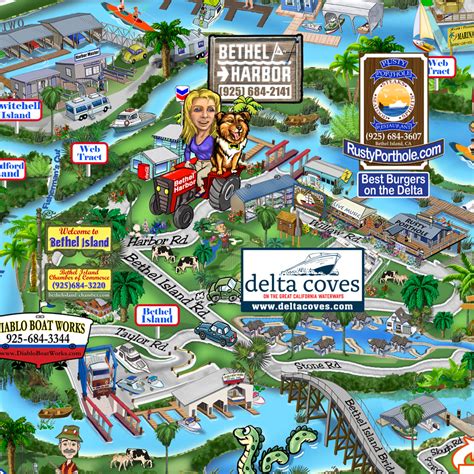 Delta Map Poster — Delta Boating Map