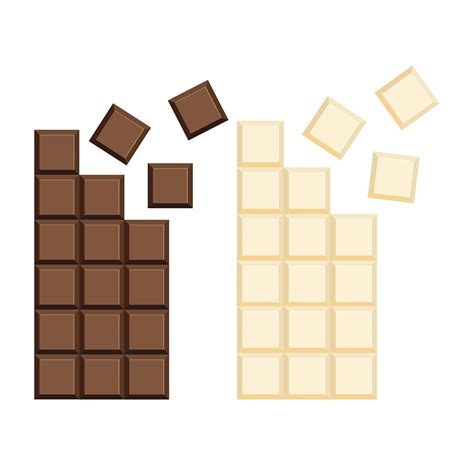 Milk chocolate bar clipart set 1877087 Vector Art at Vecteezy