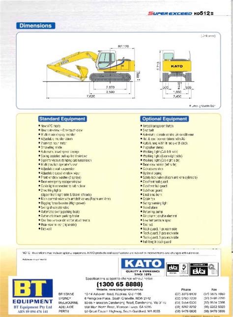 Kato excavators hd512 iii