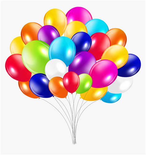 Bunch Of Balloons Png Clipart Image - Up House With Balloons Clipart, Transparent Png ...