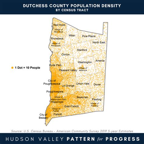 Dutchess County Population Density by Census Tract – Hudson Valley ...