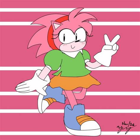 Amy Rose (Sonic Mania version) by Bumbleboi on Newgrounds