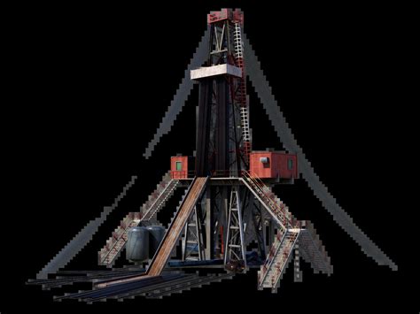 Land Drill Rig 3D Model – Realtime - 3D Models World