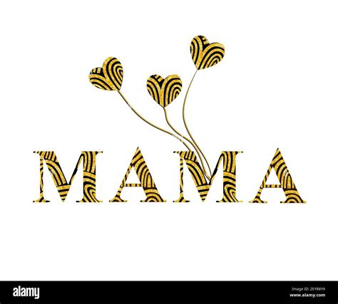 Mama with hearts printable. Mom Shirt Design. Best Mama Printable illustration Stock Photo - Alamy