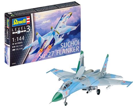 Buy Revell 03948 Suchoi Su-27 Flanker 1:144 Scale Unbuilt/Unpainted ...