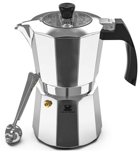 Buy Cafe Du Chateau Espresso Maker - Stove Top Italian Coffee Maker ...