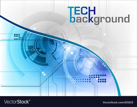 Tech background in blue Royalty Free Vector Image