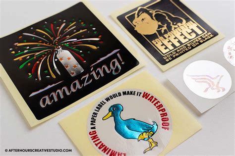 Foil Stickers - Foil Stamping, Foil Embossing on various sizes. Enquire for a quote!