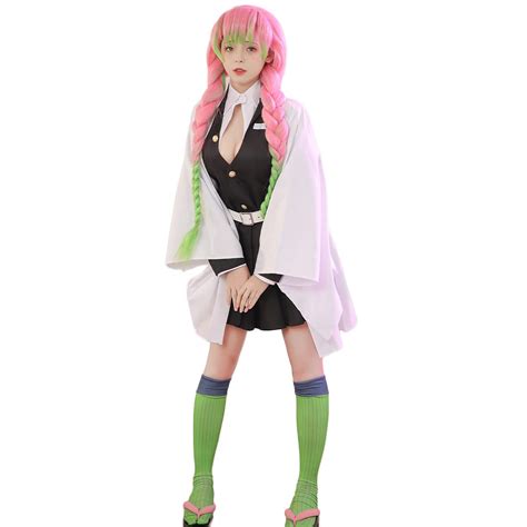 Demon Slayer Kimetsu no Yaiba Kanroji Mitsuri Cosplay Costume Uniform ...