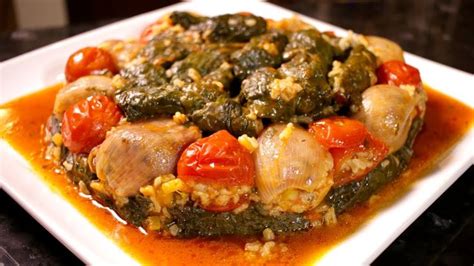 How to make Vegetarian Spinach Dolma (Assyrian Food) - YouTube | Dolma ...