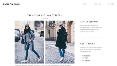 Fashion blog template - Website template - Webnode