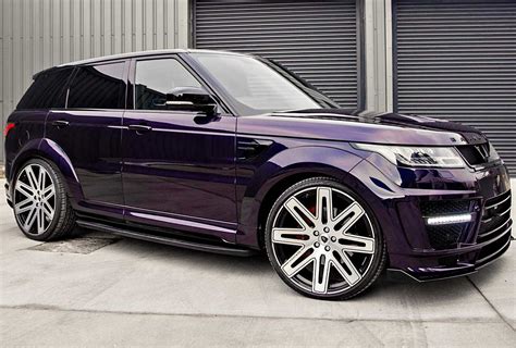 Midnight Purple Range Rover Sport on Barugzai Wheels | Range Rover Fans