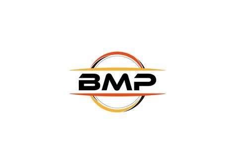 BMP letter royalty ellipse shape logo. BMP brush art logo. BMP logo for a company, business, and ...