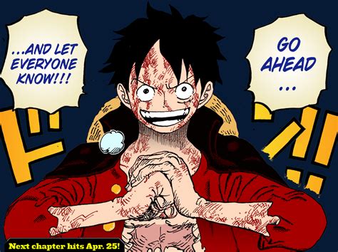 I colored Luffy from the latest chapter. First time coloring a manga ...