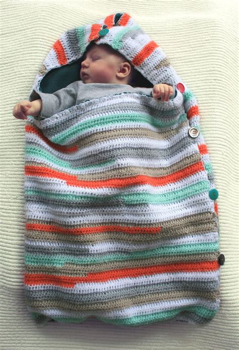 SLEEP SACK / sleeping bag with soft lining for baby crocheted | Etsy | Crochet baby, Baby ...