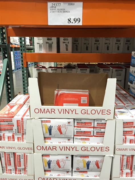 Omar Powder Free Clear Vinyl Gloves Costco Price Panel - Harvey @ Costco