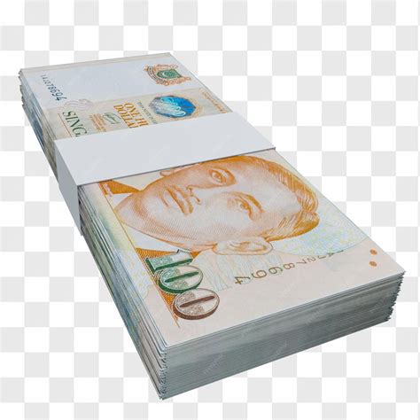 Premium PSD | Singapore currency dollar 100: stack of singapore dollar sgd banknote