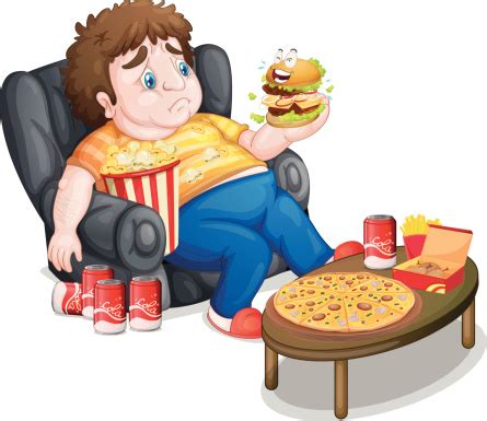 Kids Eating Junk Food Clipart