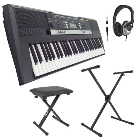 Yamaha PSRE243 Portable Keyboard with Stand, Bench and Headphones at Gear4music.com