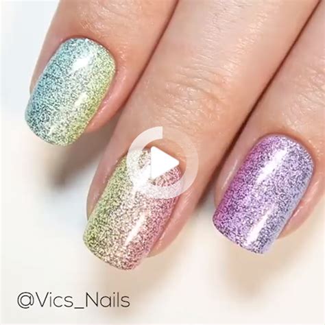 Beautiful glitzy nail designs that can be easily done by anyone! #prettynails in 2020 | Color ...