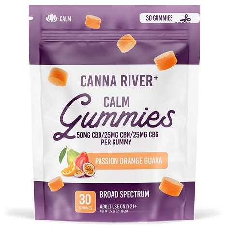 Broad Spectrum CBD Gummies for Calm - Canna River - CBD.co