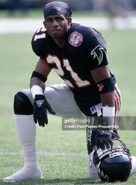 Atlanta Falcons cornerback Deion Sanders, circa 1990. News Photo ...