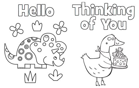 Printable Coloring Greeting Cards - Printable Color