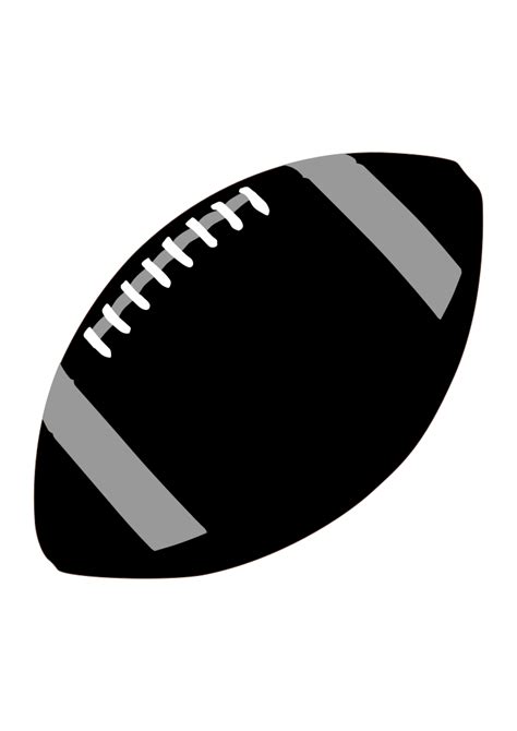 American Football Ball Clipart - free svg file for members - SVG Heart