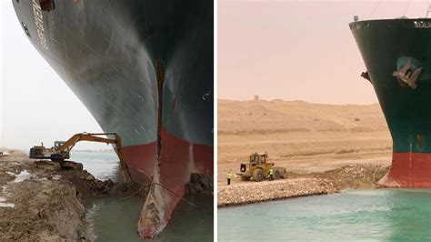 Cargo ship stuck in Suez Canal: Satellite photos show trade crisis from space