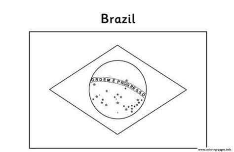 Flag S Brazil Coloring Pages Printable