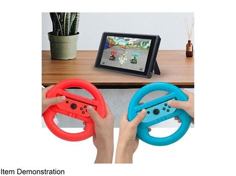 Gamefitz NINTENDO-SWITCH-WIRELESS-STEER Nintendo Switch Wireless Steering Wheel - Blue - Newegg.com