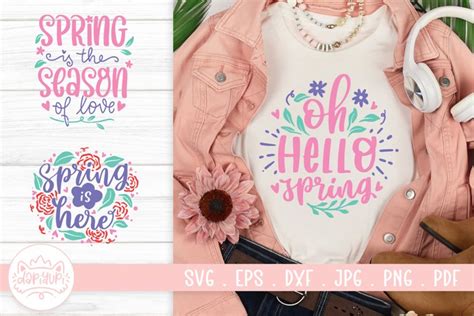 Spring Quotes SVG Cut File | Spring Season Quotes (3268004)