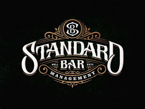 Standard Bar | Vintage logo design, Logo design, Bar logo