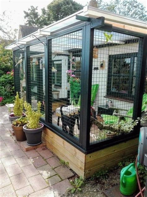 Cat Fencing & Catio Ideas: Secured Cat Garden Design | Outdoor cat house, Backyard, Outdoor cat ...