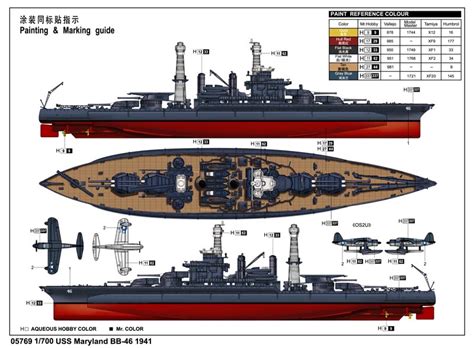 USS Maryland BB-46 1941 - Trumpeter 05769 - English