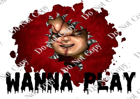 Chucky Wanna Play PNG Digital Download - Etsy