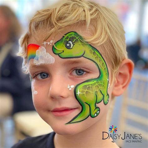 5 Incredible Dino Face Paint Ideas - Face Paint Shop Australia