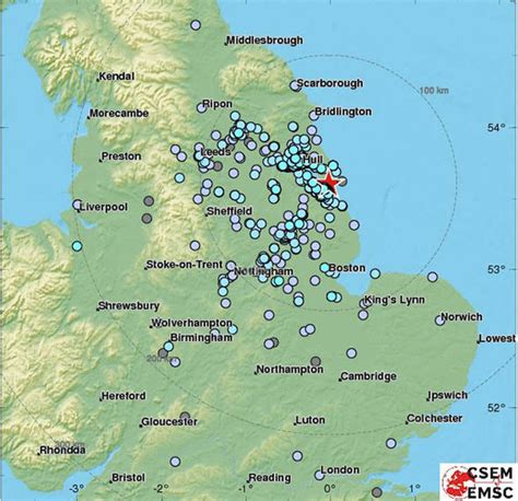 UK earthquake MAP: Where did magnitude 3.9 earthquake hit? Where were ...