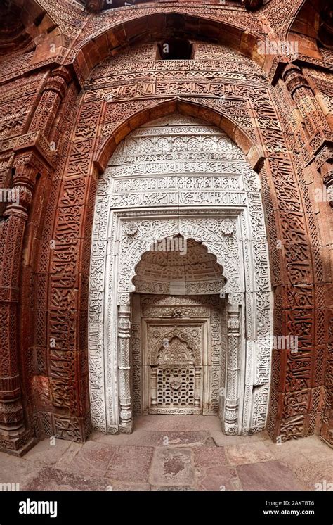 Qutub minar inside hi-res stock photography and images - Alamy