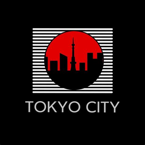 Template logo silhouette Tokyo city with symbol Japan 6792429 Vector ...