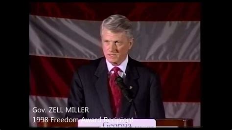 1998 Freedom Award: Governor Zell Miller - YouTube