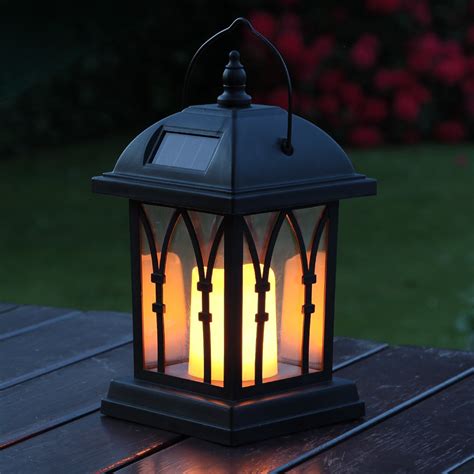 Solar Flickering LED Candle Lantern, 27cm | Lanterne solaire, Luminaire solaire, Lampe solaire ...