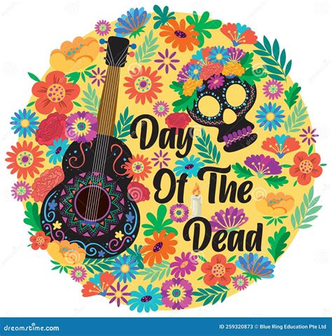 Day of the Dead Banner Design Stock Vector - Illustration of graphic, design: 259320873