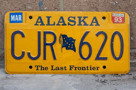 Alaska State License Plate